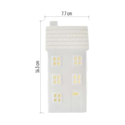 LED juledekoration LED/CR2032 hus