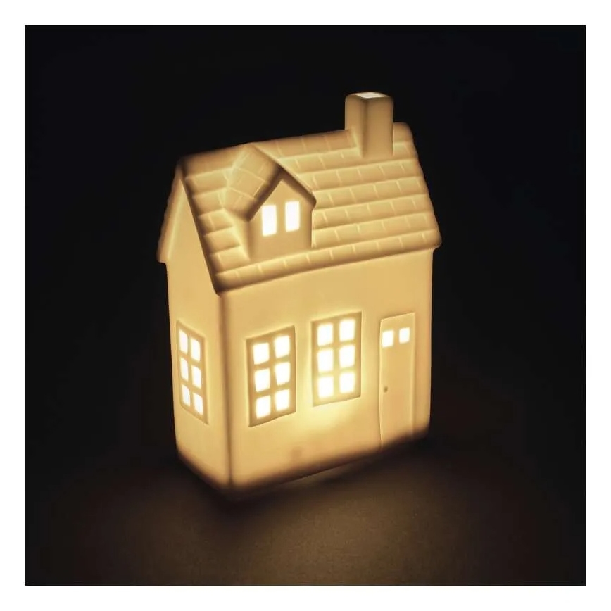 LED juledekoration LED/CR2032 hus