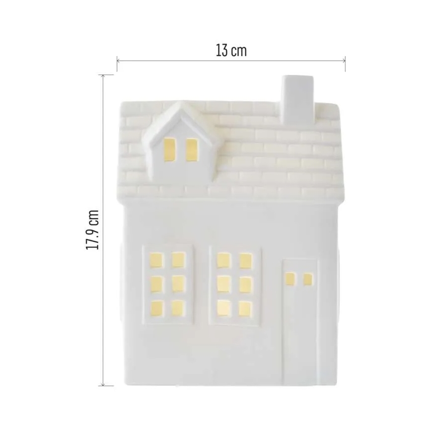 LED juledekoration LED/CR2032 hus