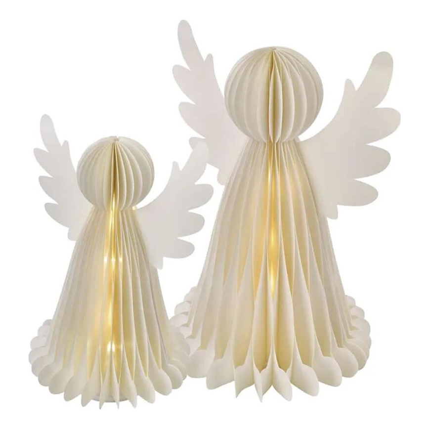 LED-juledekoration med 20 LED, 6x AA-batterier – engle