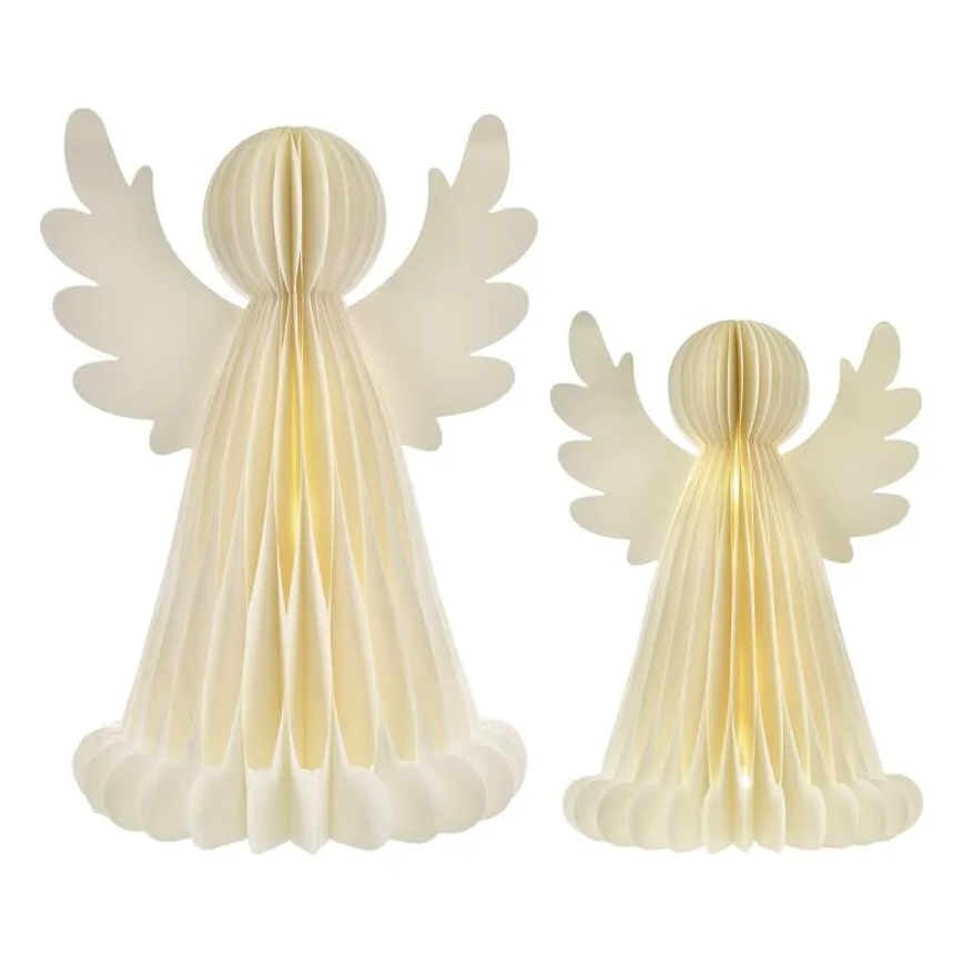 LED-juledekoration med 20 LED, 6x AA-batterier – engle