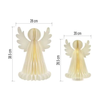 LED-juledekoration med 20 LED, 6x AA-batterier – engle