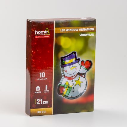 LED juledekoration til vindue 10xLED/3xAAA