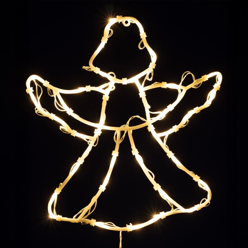 LED juledekoration til vindue 35xLED/230V IP44 engel varm hvid