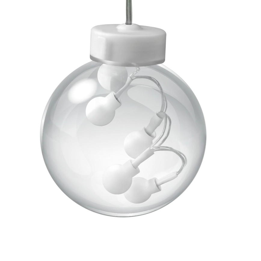 LED Julegardin WISH BALLS 108xLED/8 funktioner 4,5 m varm hvid