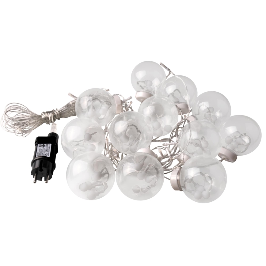 LED Julegardin WISH BALLS 108xLED/8 funktioner 4,5 m varm hvid