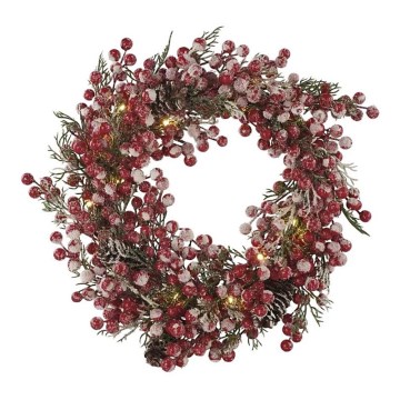 LED julekrans 20xLED/3xAA varmt hvidt lys