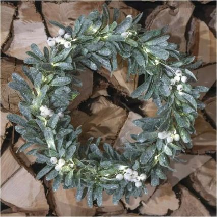 LED-julekrans 25xLED/3xAA Ø 35 cm