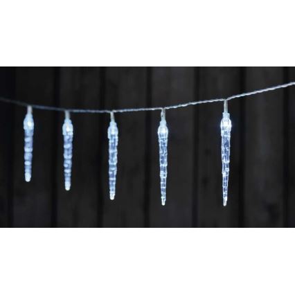 LED julekæde 10xLED/2xAA 1,65 m