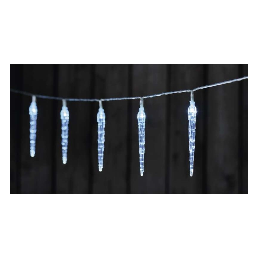 LED julekæde 10xLED/2xAA 1,65 m