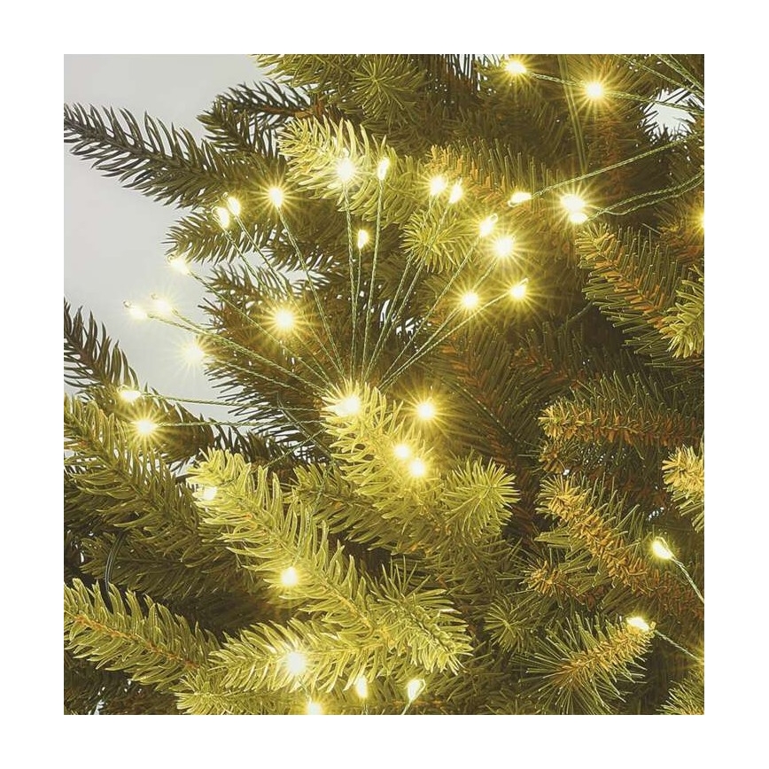 LED-julekæde 300 LED 5,2+3 m varm hvid