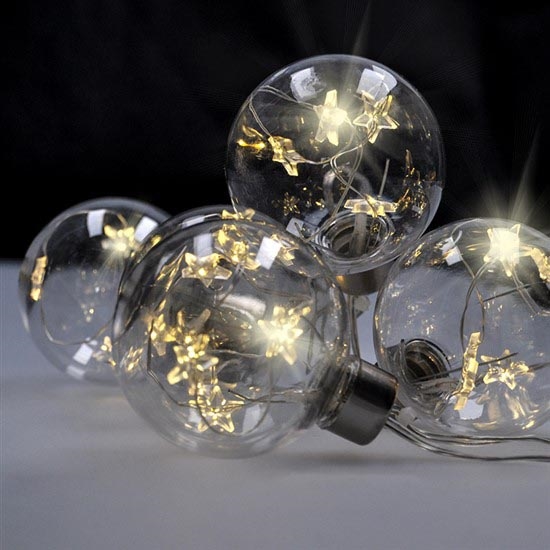 LED julekæde 30xLED/3xAA 2,5m varm hvid
