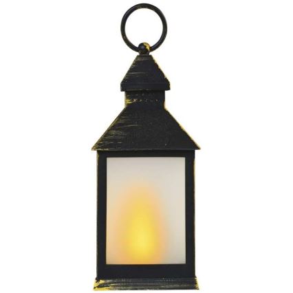 LED julelanterne 12xLED/6x3AAA sort