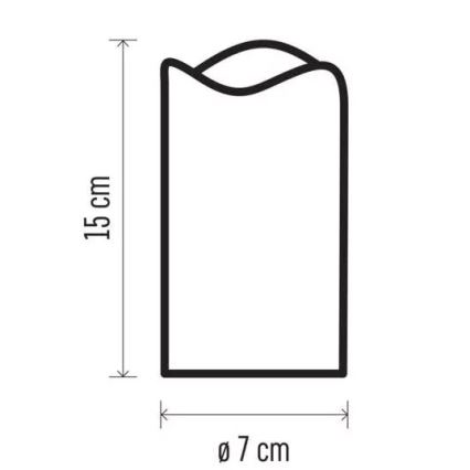 LED julelys LED/3xAAA snefnug koldt hvidt lys