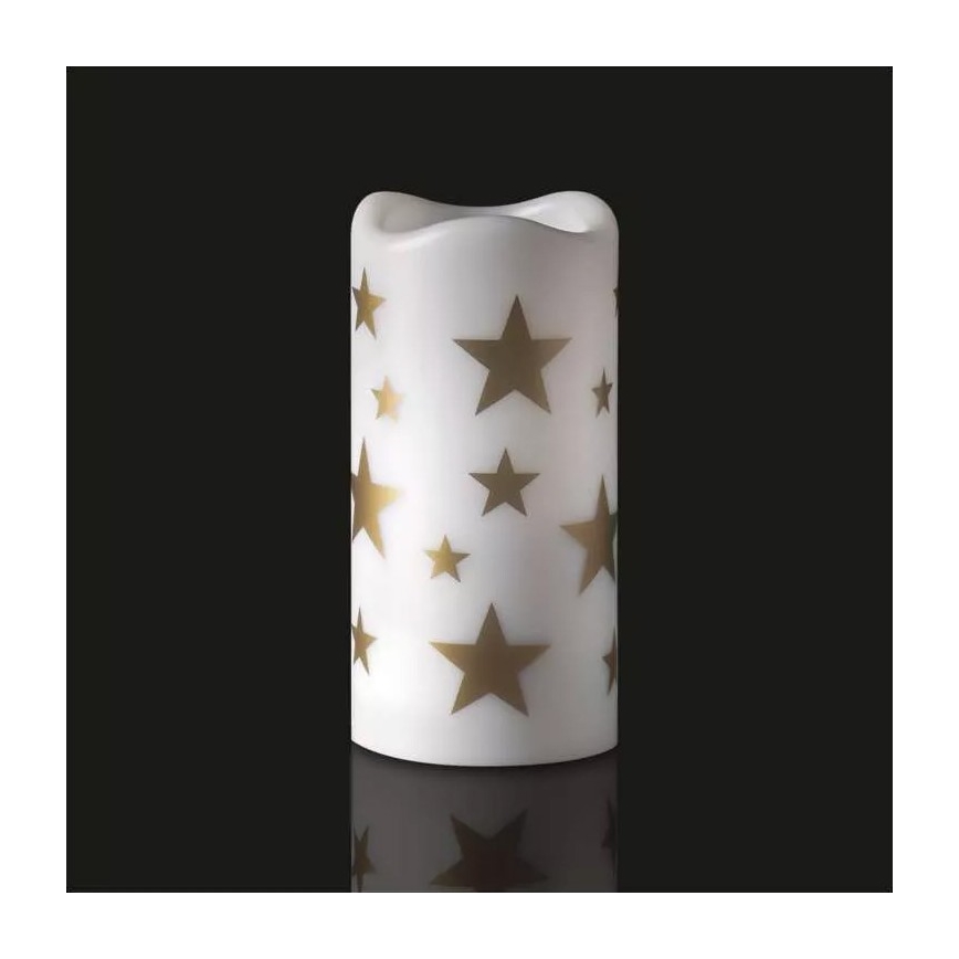 LED julelys LED/3xAAA stjernedesign varmt hvidt lys