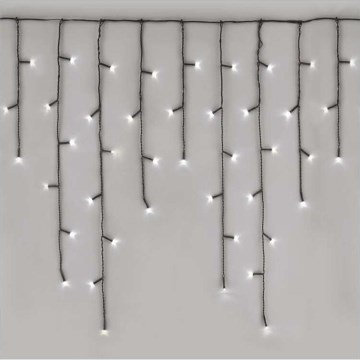 LED julelys udendørs kæde 600xLED/8 funktioner 15m IP44 kold hvid