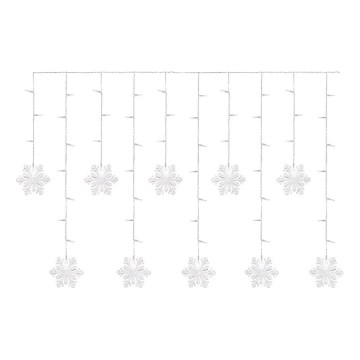 LED-julelysgardin 60xLED/1,35W 635x50 cm kølig hvid