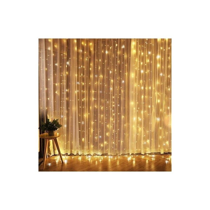 LED Julelysgardin LED/3xAA