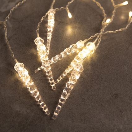 LED julelysgardin til udendørs brug, 180 LED, 3,5 x 0,7 m, IP44, varm hvid