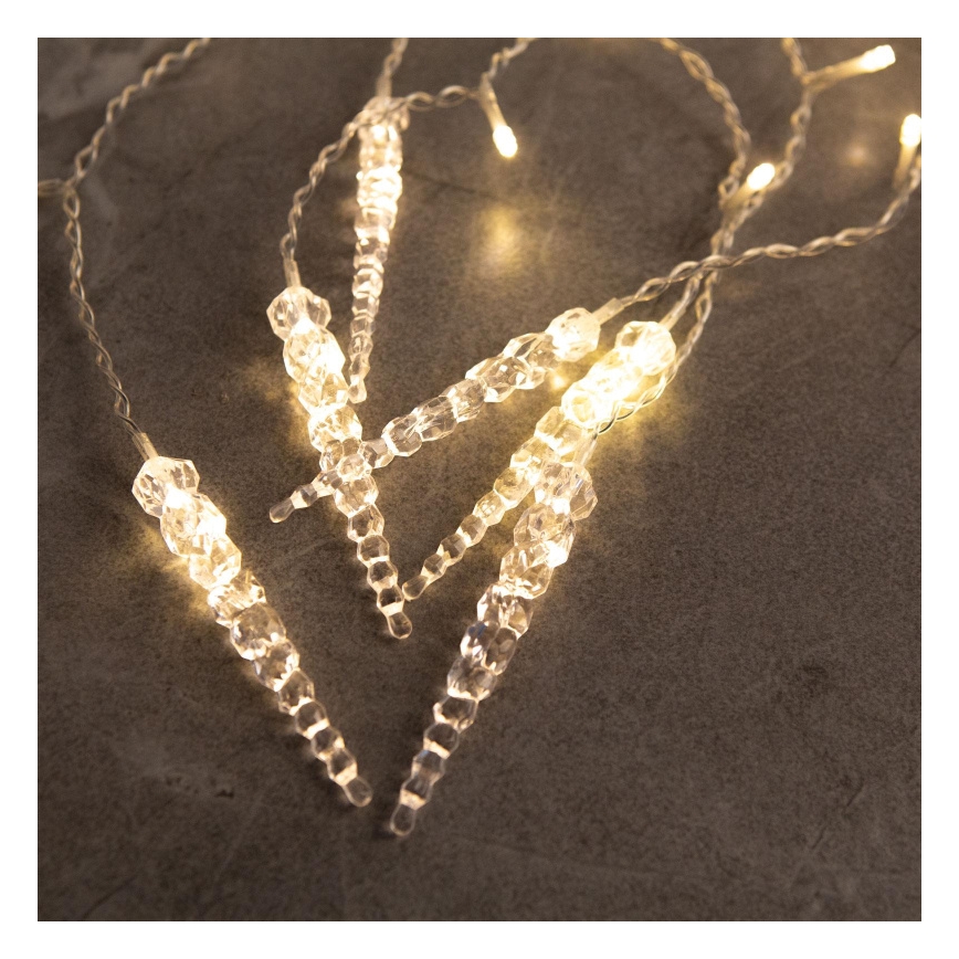 LED julelysgardin til udendørs brug, 180 LED, 3,5 x 0,7 m, IP44, varm hvid