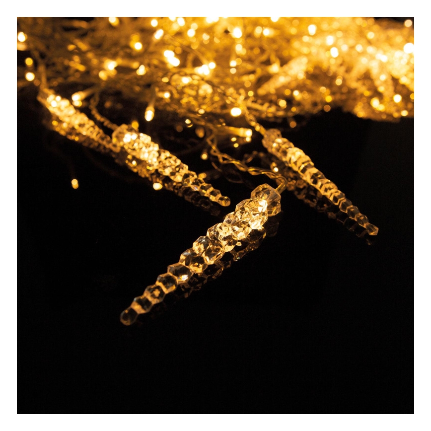 LED julelysgardin til udendørs brug, 180 LED, 3,5 x 0,7 m, IP44, varm hvid