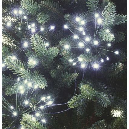 LED julelyskæde 150xLED/5,35m kølig hvid