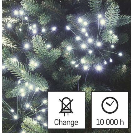 LED julelyskæde 150xLED/5,35m kølig hvid