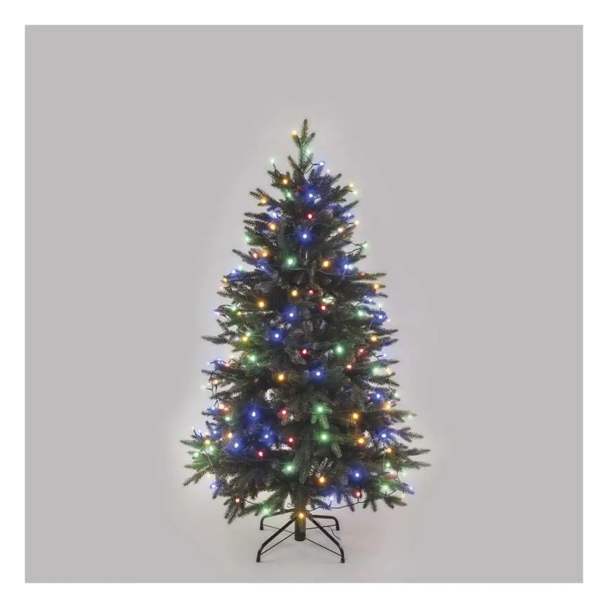 LED julelyskæde 200 LED/8 funktioner 25 m IP44 multifarvet