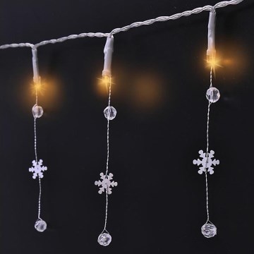 LED julelyskæde 20xLED/2xAA 2m varm hvid