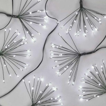 LED julelyskæde 300xLED/8,2m kold hvid