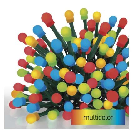 LED julelyskæde 300xLED/8 funktioner 35m IP44 varm hvid