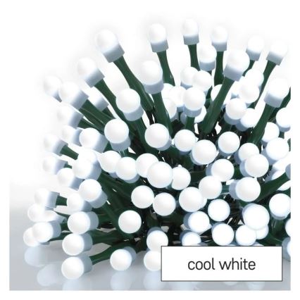 LED Julelyskæde 300xLED/8 funktioner 35m kold hvid