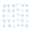 LED julelyskæde 30xLED/3xAA 3,3m kold hvid