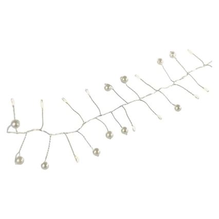 LED-julelyskæde 40xLED/3xAA 1,5 m varm hvid