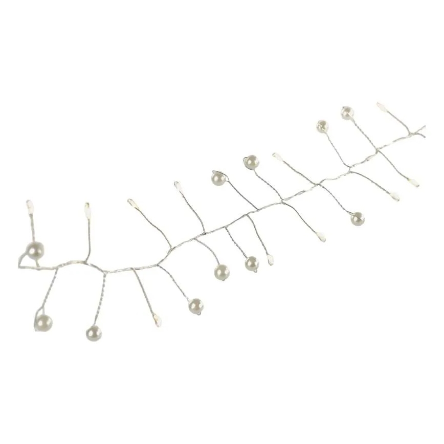 LED-julelyskæde 40xLED/3xAA 1,5 m varm hvid