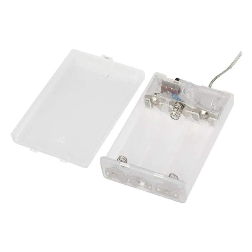 LED-julelyskæde 40xLED/3xAA 1,5 m varm hvid