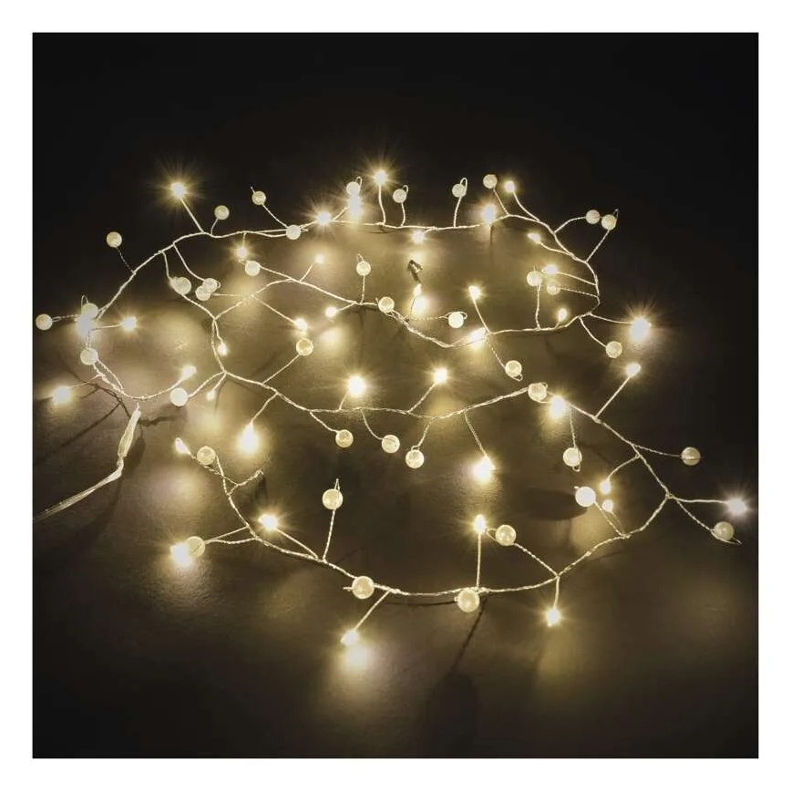LED Julelyskæde 40xLED/3xAA 1,5 m varmhvid