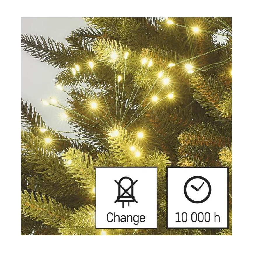 LED julelyskæde 450xLED/11m varm hvid