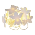 LED julelyskæde CHAIN 10xLED/2xAA 1,65m varm hvid