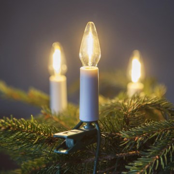 LED julelyskæde FELICIA FILAMENT 16xLED 13,5m varm hvid, Fremstillet i Tjekkiet