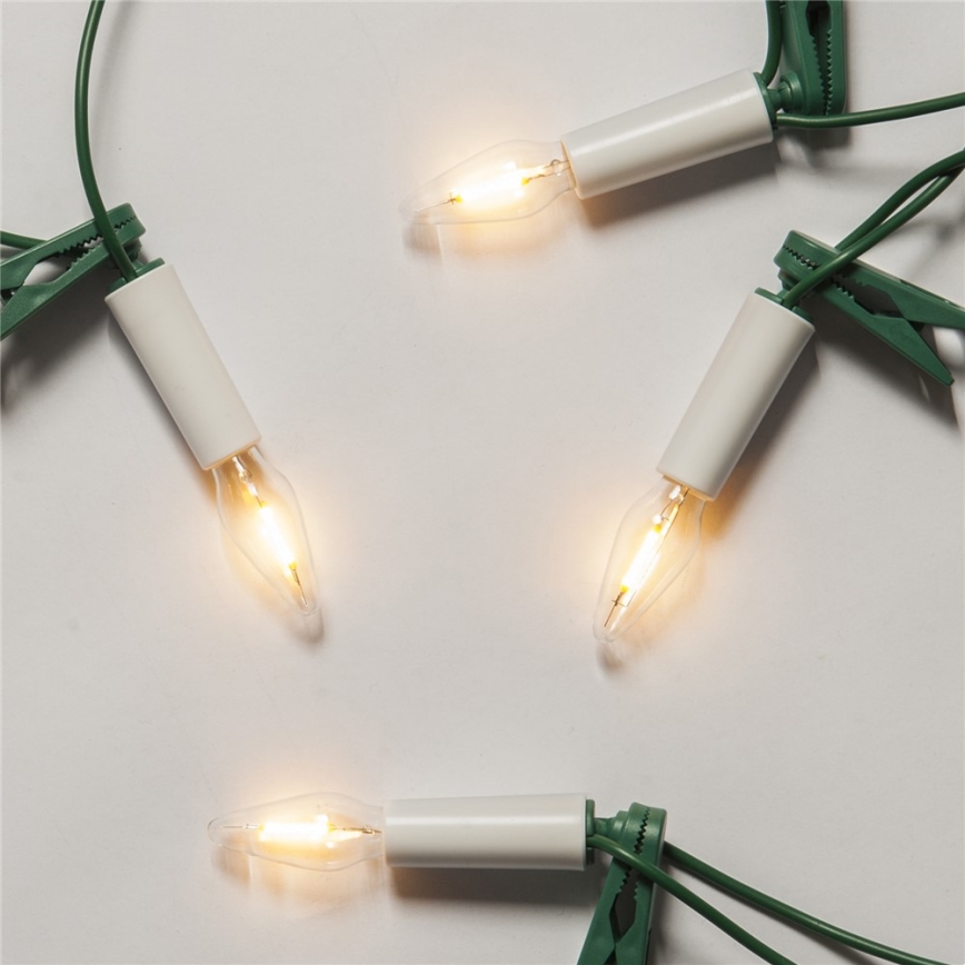 LED julelyskæde FELICIA FILAMENT 16xLED 13,5m varm hvid, Fremstillet i Tjekkiet