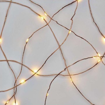 LED julelyskæde til udendørs brug 100xLED/15m IP44 varm hvid