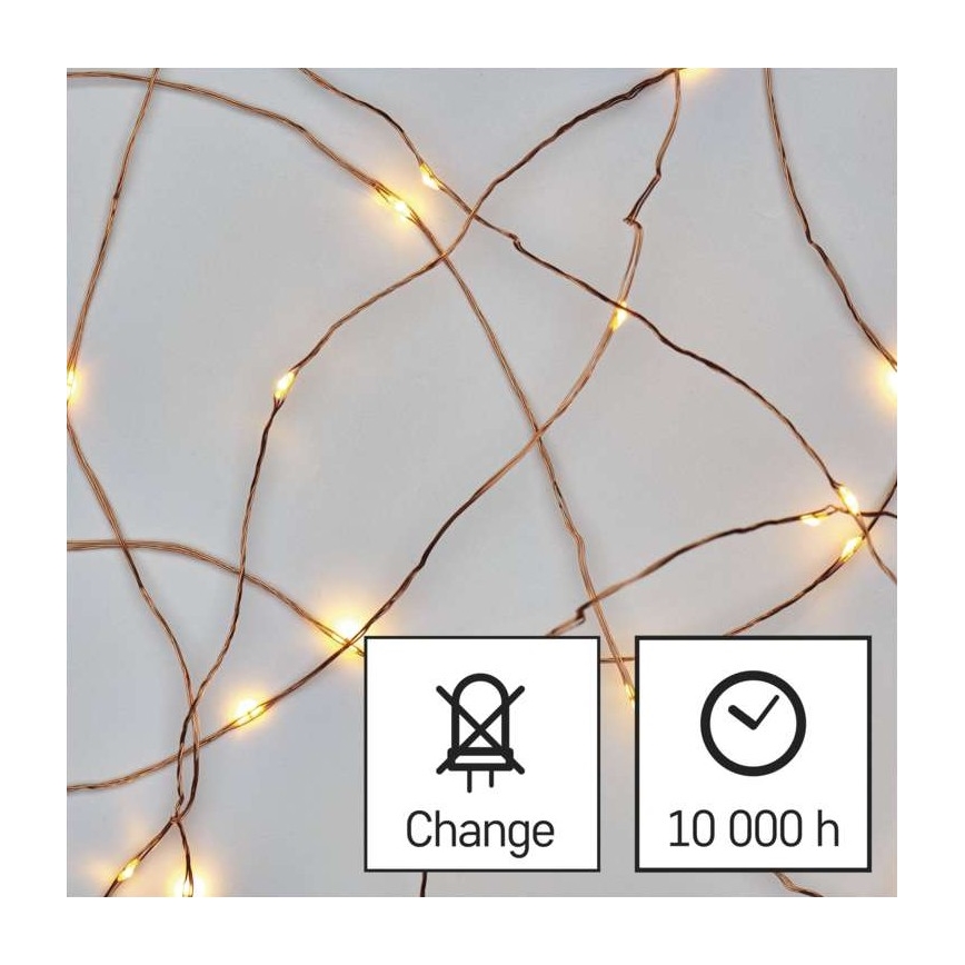 LED julelyskæde til udendørs brug 150xLED/20m IP44 varm hvid
