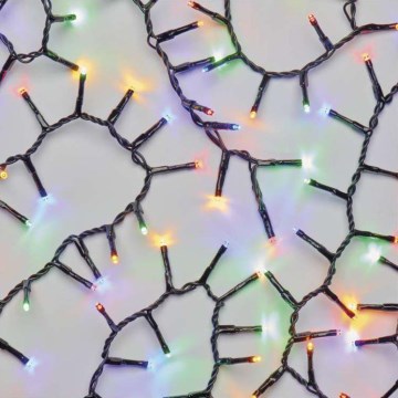 LED julelyskæde til udendørs brug 600xLED/17m IP44 multifarvet