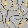 LED julelyskæde udendørs 80xLED/13m IP44 varm/kold hvid