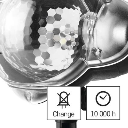 LED juleprojektor til udendørs brug LED/4W/230V IP44 kold hvid