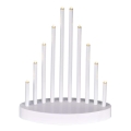 LED julestage 10xLED/3xAA hvid