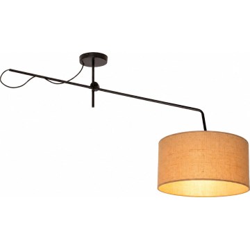 LED justerbar overflademonteret loftlampe VENICE 1xE27/60W/230V jute