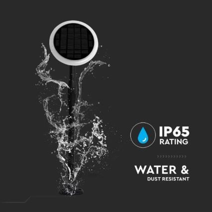 LED Justerbar solcellelampe GARDEN LED/8W/5V 60-129 cm 4000K IP65 2000 mAh