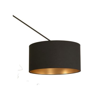 LED justerbar stangpendel GORTA 1xE27/60W/230V sort/guld